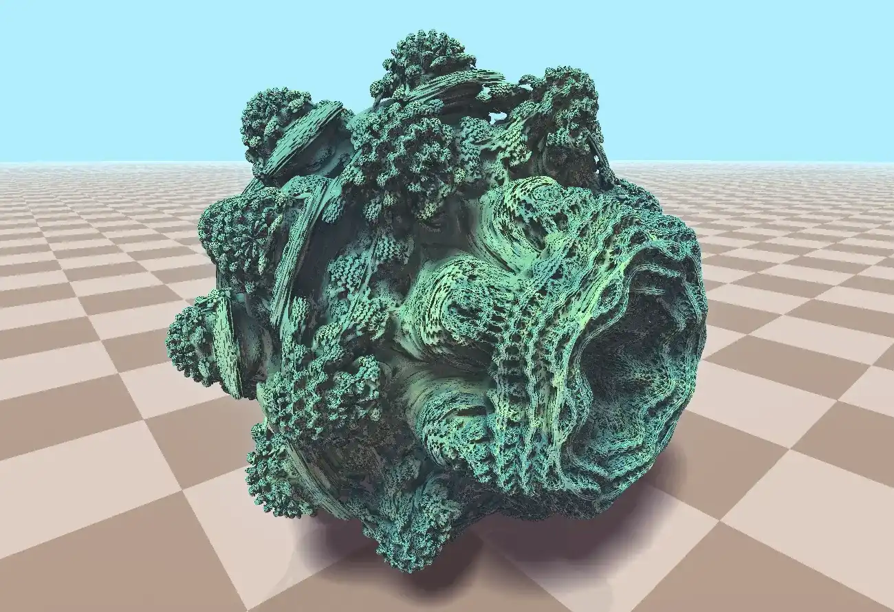 Screenshot of the Brain Mandelbulb reacting to EEG data